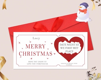 Christmas Surprise Scratch Card, Special Christmas Surprise, Personalized Scratch Card, Christmas Gift