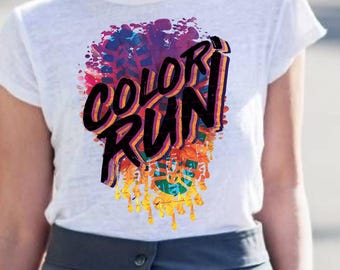 Color run png, Marathon Running png, running shoe print png, Watercolor Running PNG, Sports Race Sublimation PNG, Fun Png, Running Event PNG