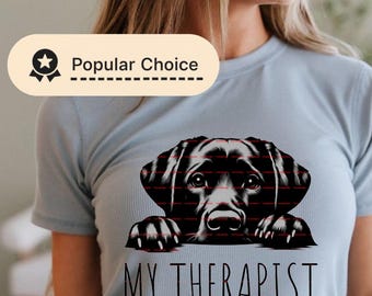 My Therapist Dog Shirt design, Funny Dog Lover Design, Emotional Support Pet Tee, Mental Health Humor Shirt, Dog mom, Dog dad, Dog christmas