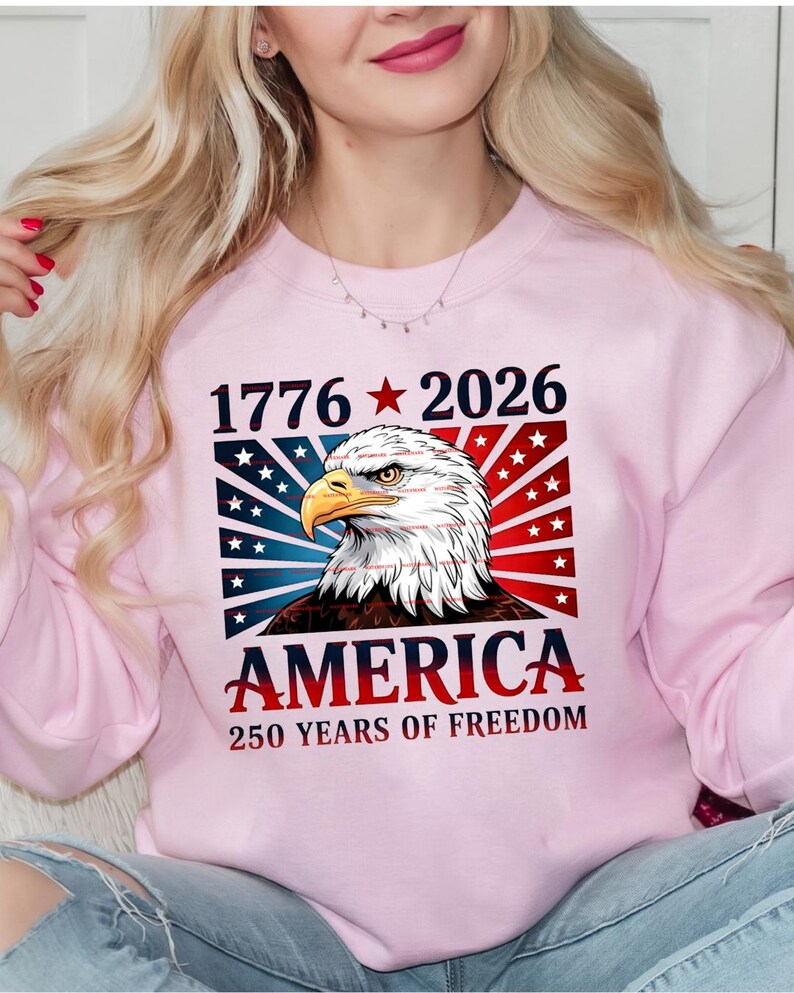 America 1776 2026 PNG, 250 Years of Freedom Design, Patriotic Eagle USA ...