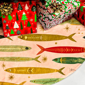Fish Christmas Tree Skirt: Whimsical Nautical Holiday Decor