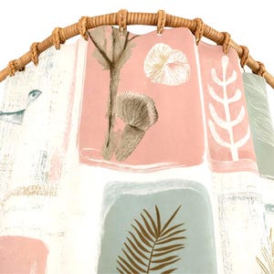 Boho Ocean Life Shower Curtain – Retro Coastal Patchwork Bathroom Decor for Airbnb & Beach house