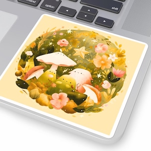 Whimsical Juminocore & Mystical Cottagecore Stickers, Cute Animal Decor, Laptop Decals, Nature Art, Kids Room, Gift for Animal Lovers