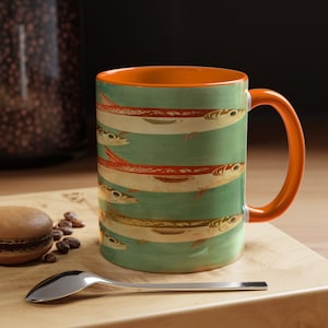 Sardines Fish Coffee Mug: Vibrant Nautical Decor, Beach Lover Gift