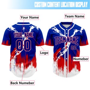 Custom Baseball Jersey Men Personalized Shirts Chicago Sport Uniform for Women Adult Youth Boy Girl,Customized  Team Names, Numbers, Logo