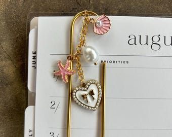 Jumbo Agenda Clip (rosa sjöjungfruberlocker)