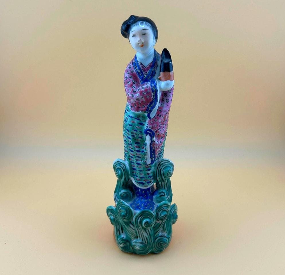 Porcelain chinese lady figurine - Etsy 日本