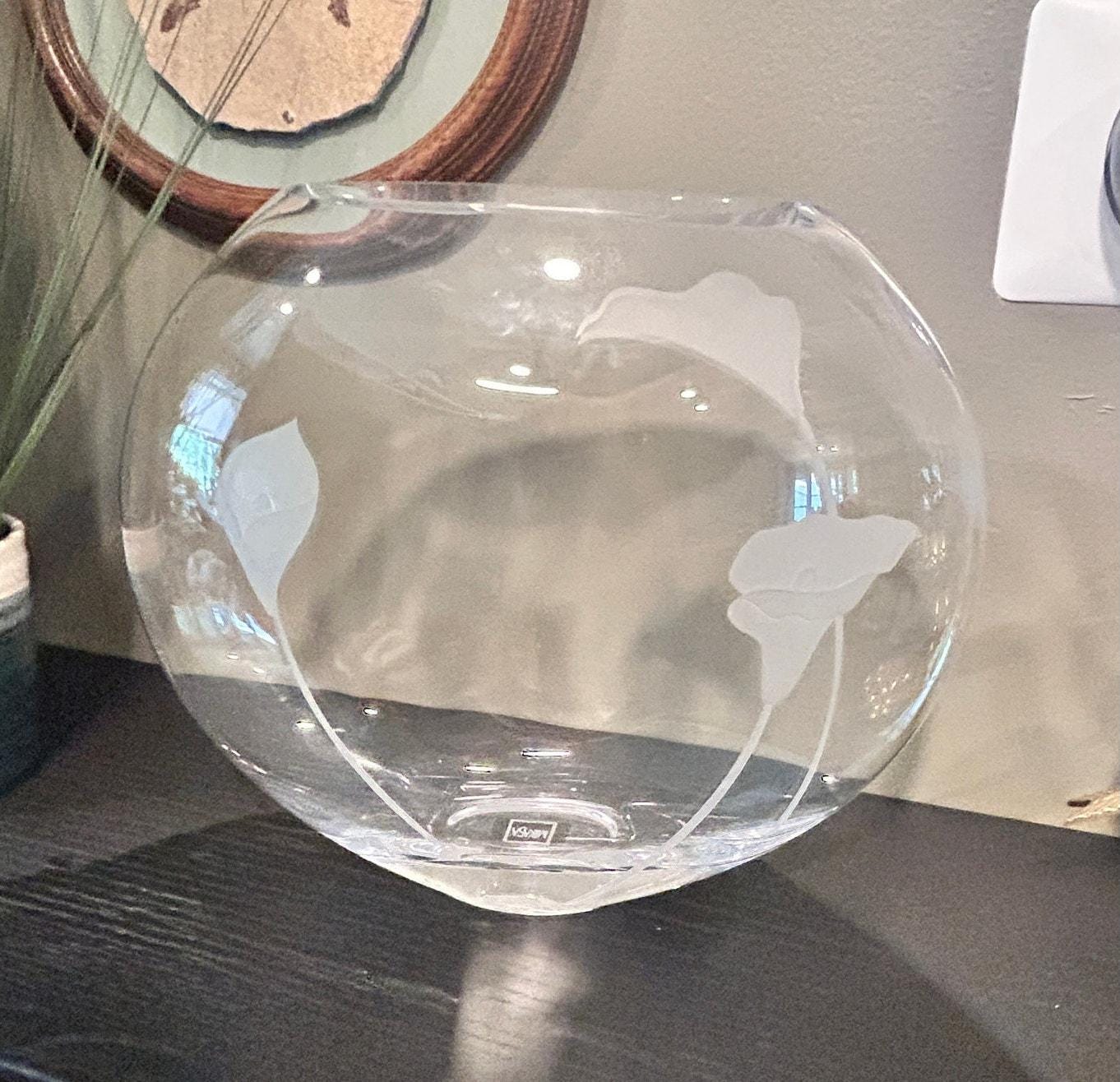 Mikasa Calla Lily Etched Vase - Etsy