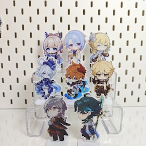 Genshin İmpact Acrylic Mini Figure Standee, Acrylic Stands Figure, Standee, Desk Stand 2