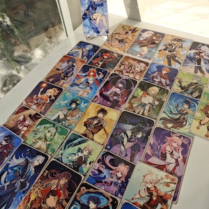 Colección de cartas de metal de Genshin Impact (1 carta)