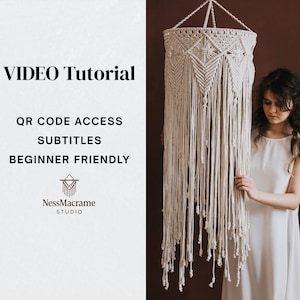 マクラメシャンデリアのビデオチュートリアル | 大型プレミアムボヘミアンウェディングハンギング | DIYマスタークラス