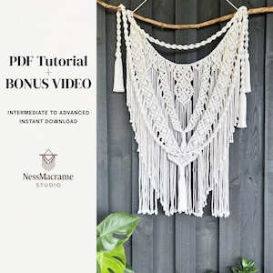 Macrame Wall Hanging Tutorial PDF: DIY Boho Tapestry Pattern
