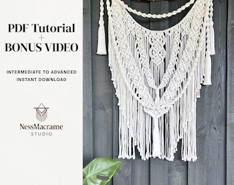 Macrame Wall Hanging Tutorial PDF: DIY Boho Tapestry Pattern
