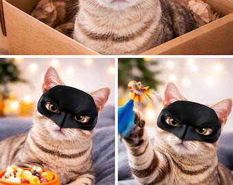 Maschera da gatto ispirata al pipistrello - Divertente costume da gatto