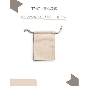 Organic Cotton Muslin Favor Bags 5x7 Inches, Eco-Friendly Double Drawstring Pouches for Weddings, Parties & Herbal Storage