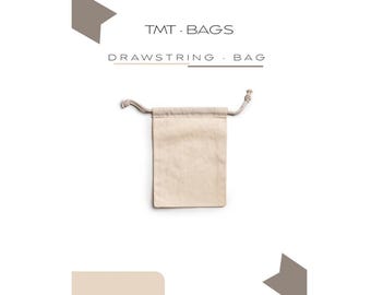 Organic Cotton Muslin Favor Bags 5x7 Inches, Eco-Friendly Double Drawstring Pouches for Weddings, Parties & Herbal Storage