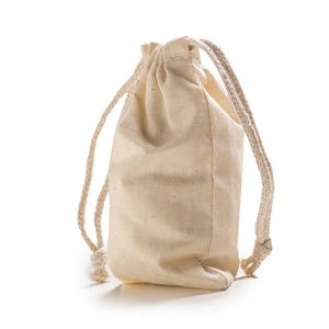 Cotton Double Drawstring Muslin Bags 4"X6" (RED Color) - 50 Pieces