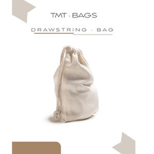 Organic Cotton Muslin Favor Bags: Double Drawstring, Eco-Friendly