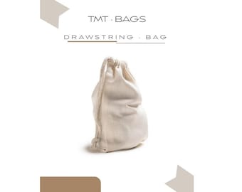 Natural Canvas Drawstring Pouch: Reusable Gift Bag for Party Favors, Jewelry & Travel Accessories