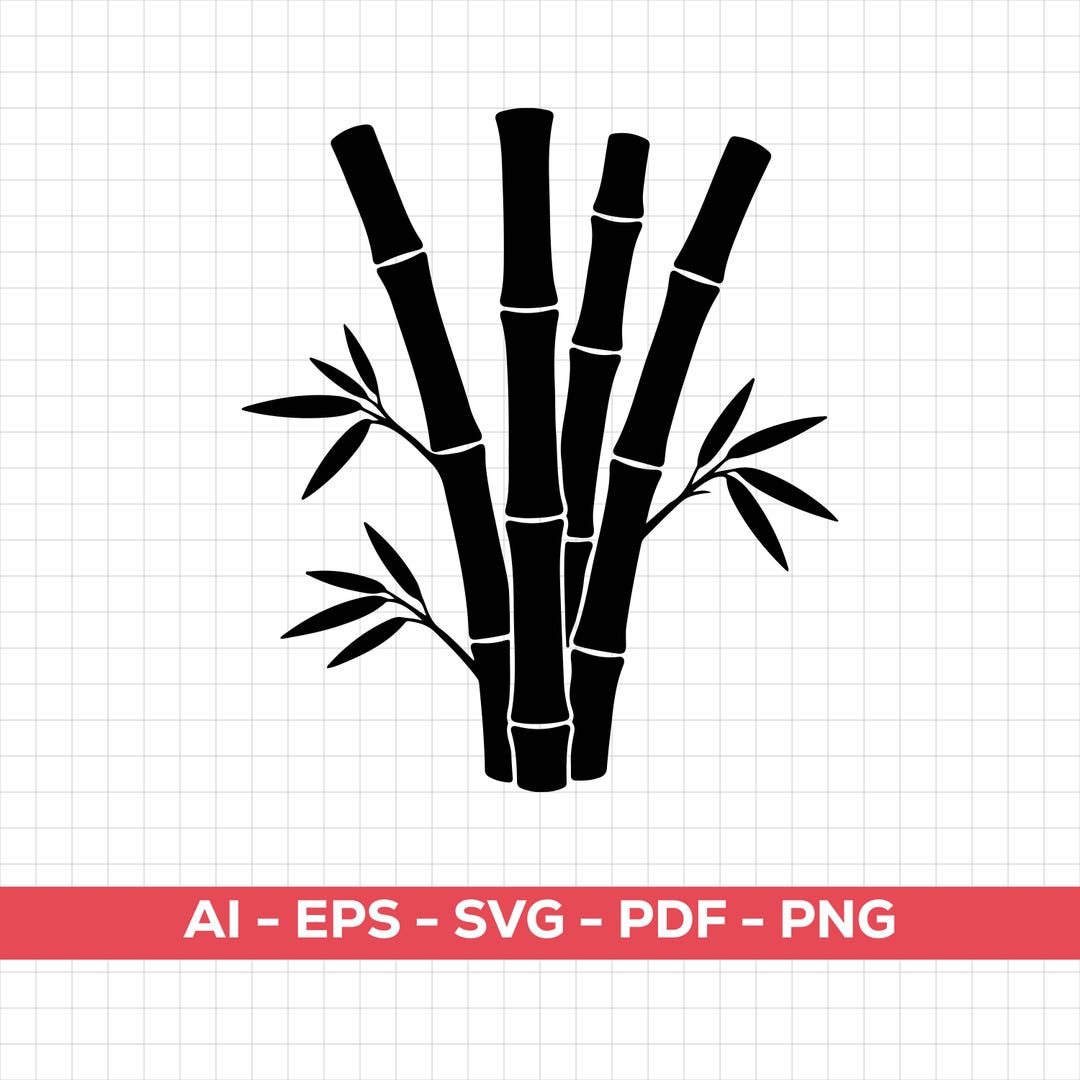 Bamboo Clipart SVG: Laser Cut Files for Cricut (digital Download) - Etsy
