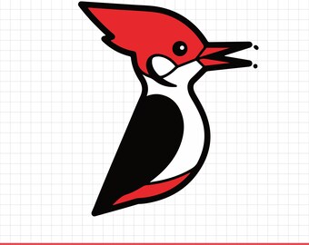 Woodpecker SVG, Bird PNG Cricut Cut File Forest, Design | Digital Download