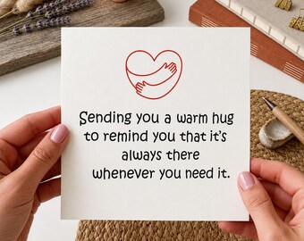 Long Distance Card, Miss You, Thinking Of You Card, Friendship Card, Missing, Card for Boyfriend, Greeting Card, Printable, Instant Download