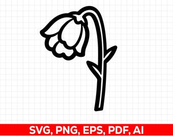 Sad Flower SVG: Home Decoration Cut File (Digital Download)