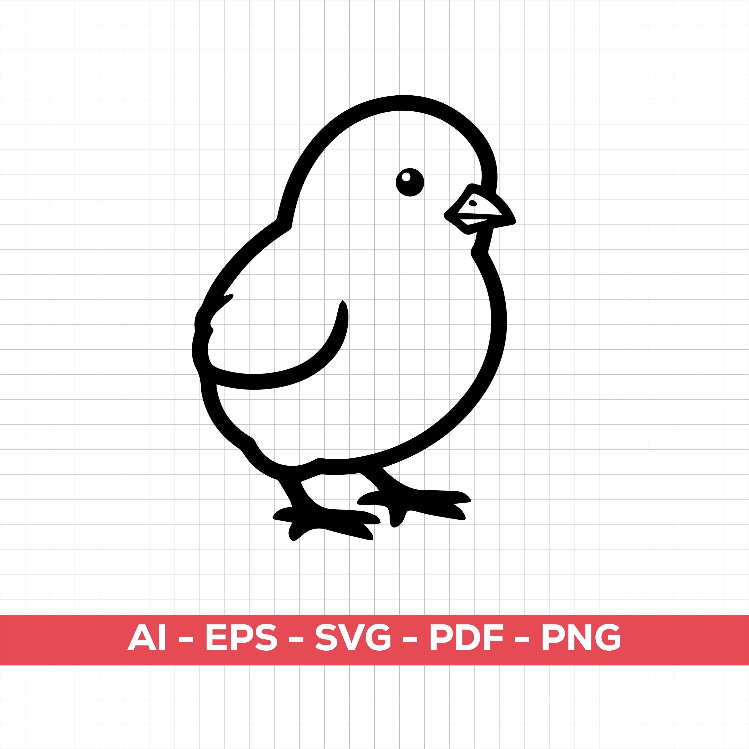 Chick Vector File Baby Chick SVG | Cute Chick Clipart for Cricut & Silhouette | PNG EPS ...