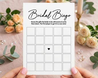 Juego de bingo nupcial, actividad para despedida de soltera de invierno, temática "Nieve en el amor" con copos de nieve, juego imprimible de 3.5x5 pulgadas, descarga instantánea no editable.