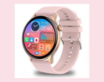 Smartwatch for women elegant and trendy in the color pink.