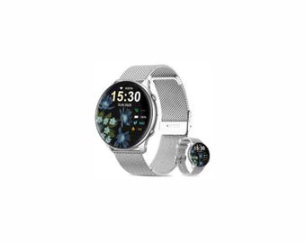 Silver Smartwatch for Women – Elegant Fitness Tracker