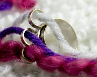 Bespoke original 3 loop knitting tension rings,  crochet rings, stranding rings, knitting tools, yarn rings, crochet tools, yarn guide ring