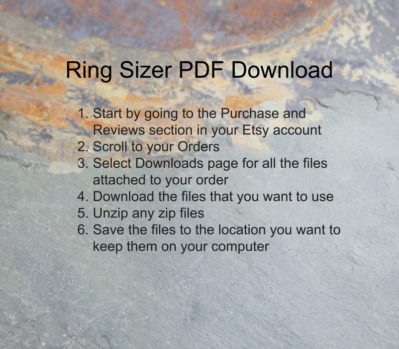 Check your ring size fast and easy, just print the PDF Ring Sizer at home, it's an immediate download, use the Ring Sizer for all rings image 2