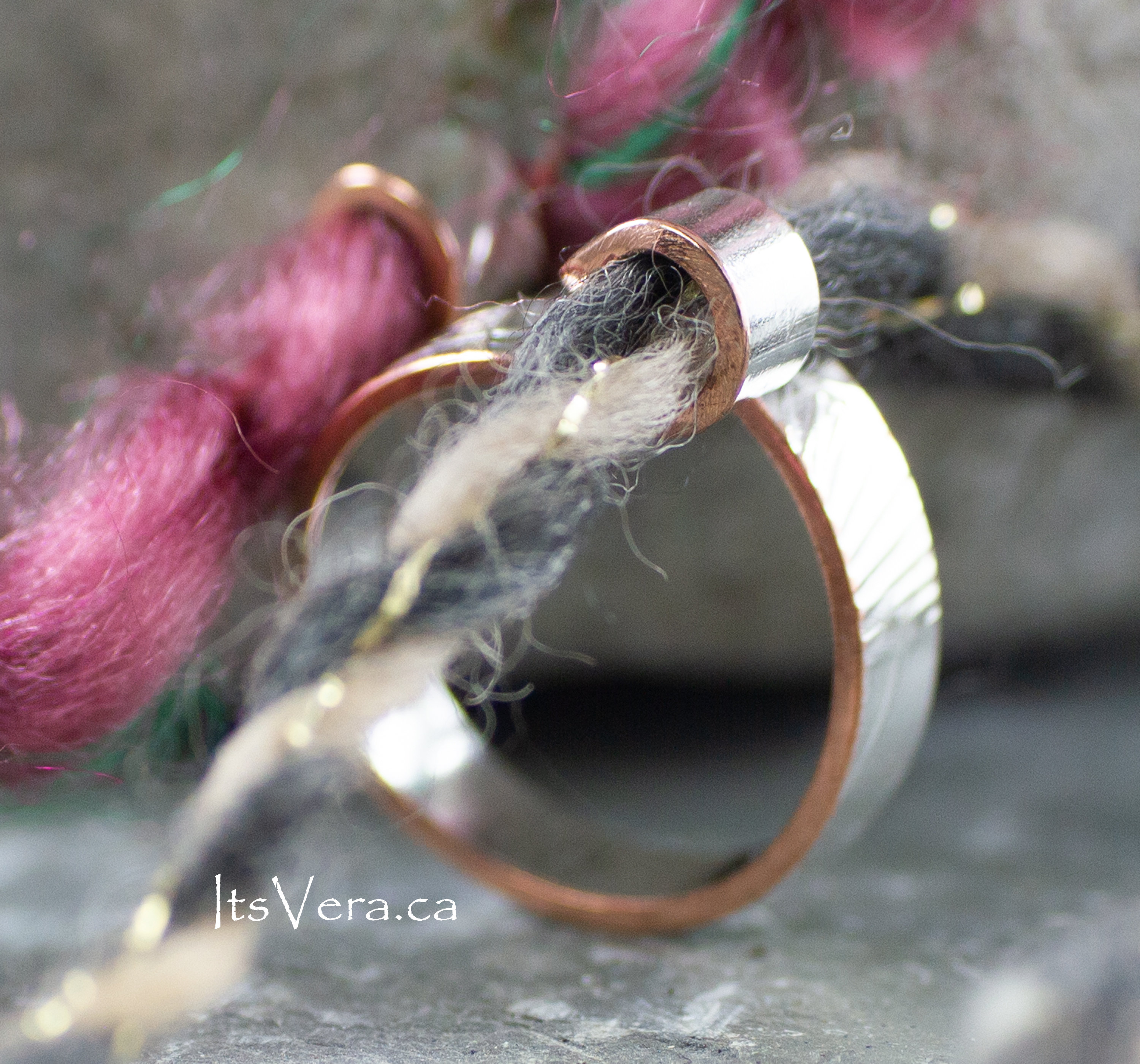 Custom Knitting Rings 2 Loop Original Design by Vera Yarn Etsy Canada