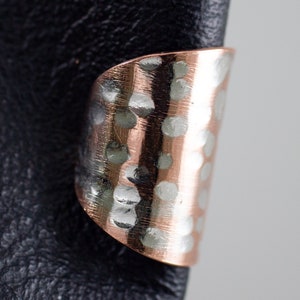 Copper ear cuff, and no piercing needed, artisan ear cuffs made from repurposed silverware, let this ear cuff start a conversation