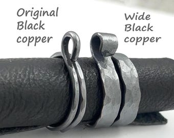 Black  knitting tension and crochet tension rings, more even stitches and less finger fatigue