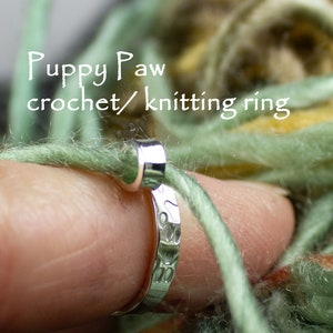 Original crochet rings are great for arthritic relief while crocheting, custom made to fit your finger just right, arthritis knitting rings 1 lp st silver patt