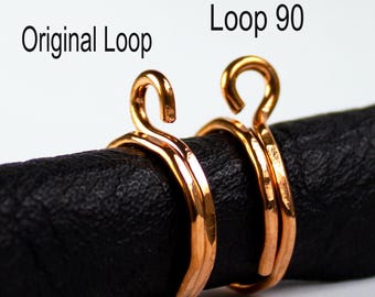 Crochet Lovers RING SPECIAL, original copper ring & loop90 ring, arthritic fingers