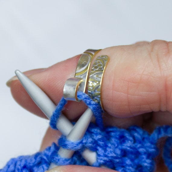 Knitting Tension Rings, Authentic 1 Loop Knitting Crochet Rings, Knitting  Accessories, Gifts for Knitters, Crochet Tools, Yarn Guide Rings 