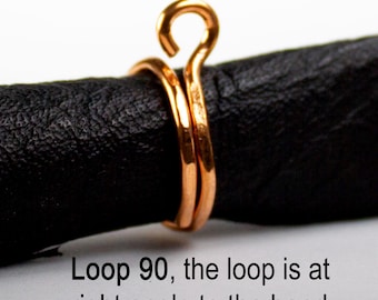 Knitting Crochet Tension Rings, 2 loop Styles, Custom Made Yarn Guide, Arthritis Finger Tools, Ease Finger Fatigue, Improve Yarn Tension