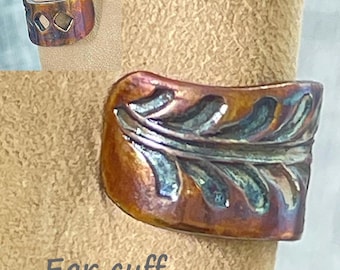 Hand Forged Silver Ear Cuff, Antique Finish, Cartilage Ear Cuffs, No Piercing Needed