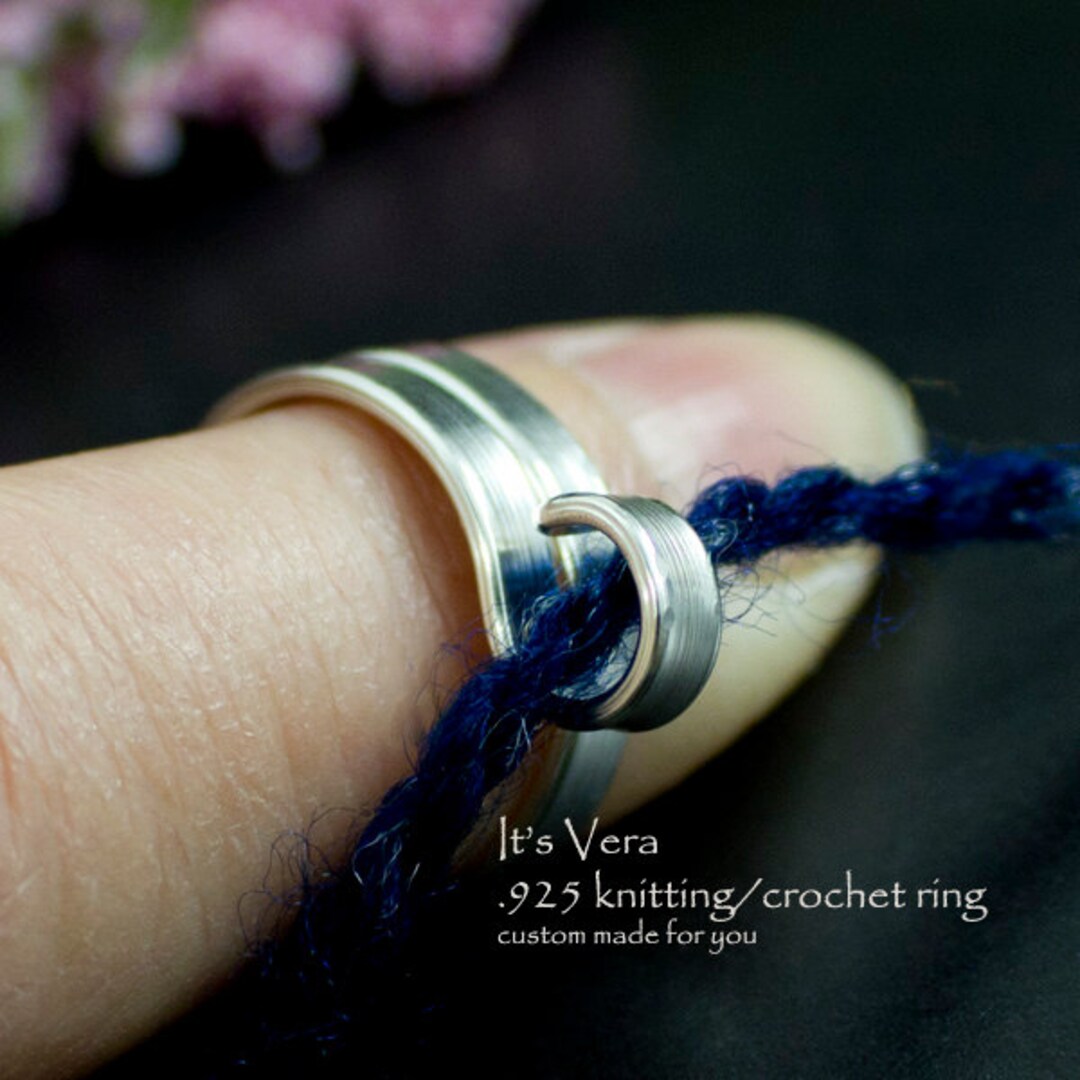 Bespoke Yarn Ring, Original Custom Made Crochet Ring, Crochet Accessories,  Yarn Guide, Stranding Ring, Arthritis Ring, Yarn Tension Ring 
