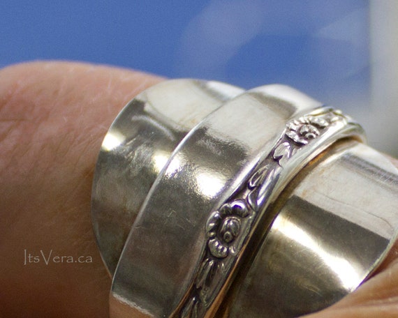 Schmale silbernen Ring, Mokkalöffel Ring, Versprechen Löffel Ring, trendy Besteck Ring, kleine Blume Ring, Etsy Löffel Ringe Schmale silbernen Ring, Mokkalöffel Ring, Versprechen Löffel Ring, trendy Besteck Ring, kleine Blume Ring, Etsy Löffel Ringe
