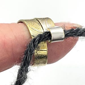 Original custom made tension ring for Knitting and Crochet by ItsVera, consistent stitches, less finger strain