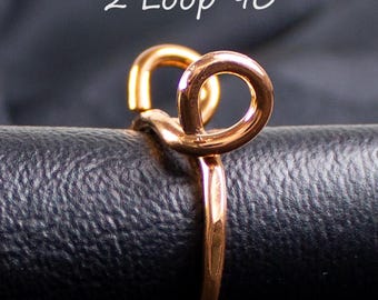 Original 2 loop tension rings styles for multi yarn stranded knitting, faire isle, Nordic, and custom handmade rings to fit your finger