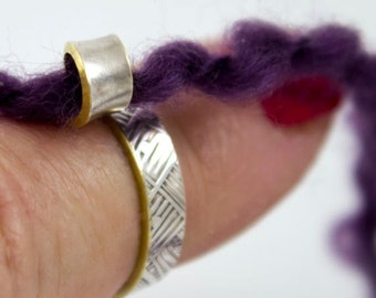 Original custom made 1 loop knitting rings, crochet rings, knitting accessories, crochet tools, knitting, yarn guide ring, yarn stranding