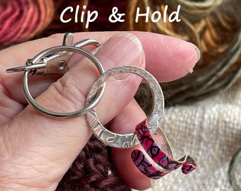 Handmade Zigzag Crochet Tension Ring Wire Wrapped Knitting or