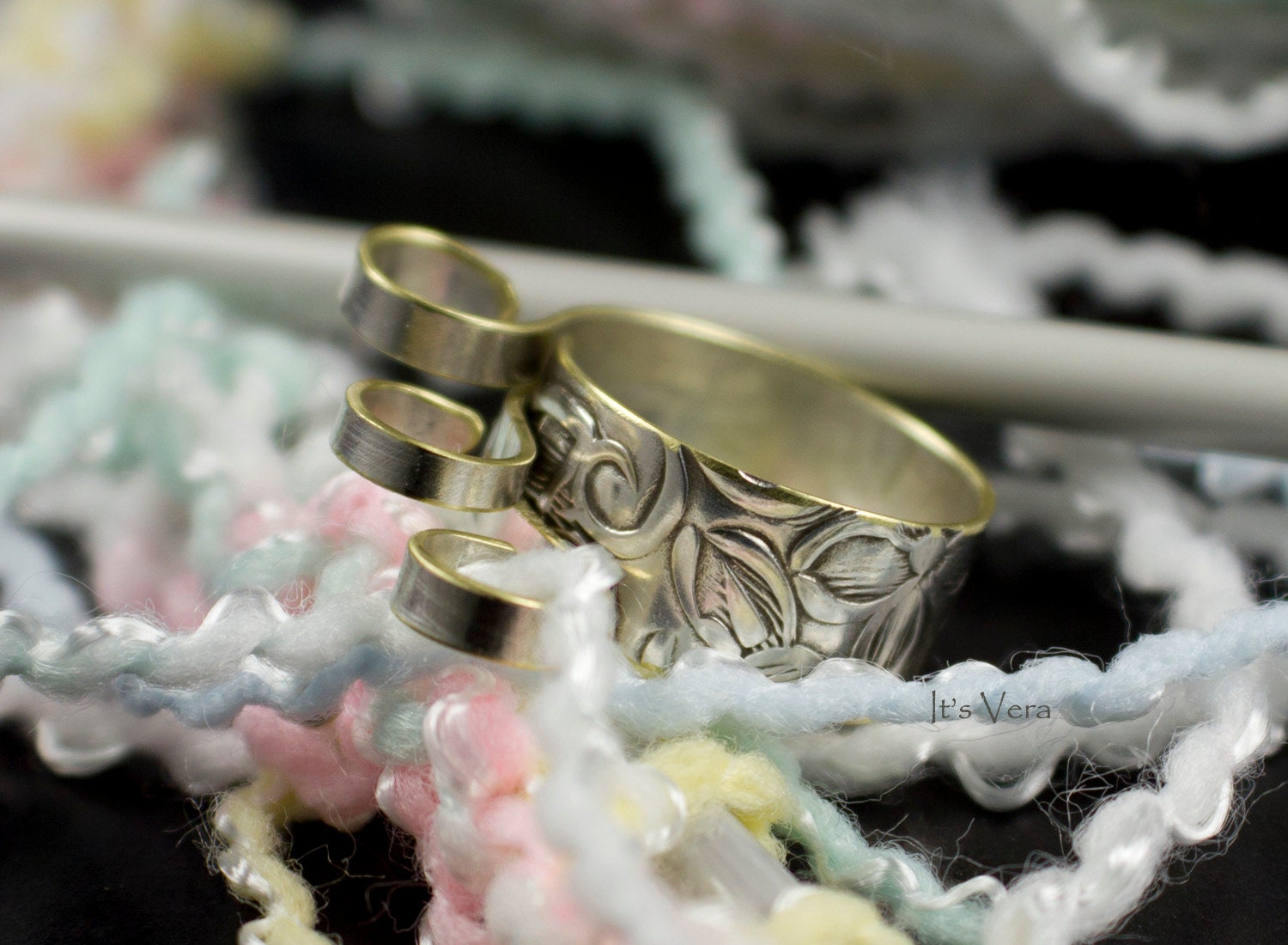 Original 3 loop knitting rings crochet rings knitting yarn Etsy