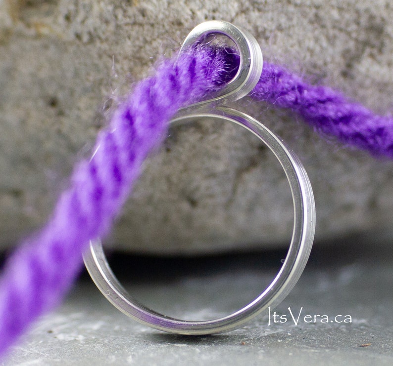 Original crochet rings are great for arthritic relief while crocheting, custom made to fit your finger just right, arthritis knitting rings 1 lp sterling silver