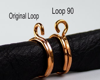 2 loop styles on custom made knitting tension rings & crochet tension rings, yarn guide arthritis rings, yarn thimble, gift a knitting ring